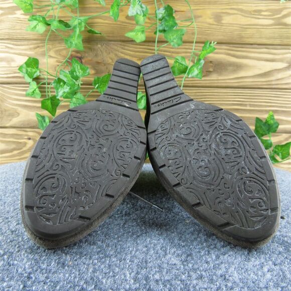 Clarks  Women Ankle Boots Brown Leather Lace Up Size 10 Medium - Picture 9 of 9